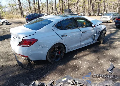 2021 Genesis G70 3.3T Awd z USA, uszkodzony, nr VIN KMTG34LE9MU076675